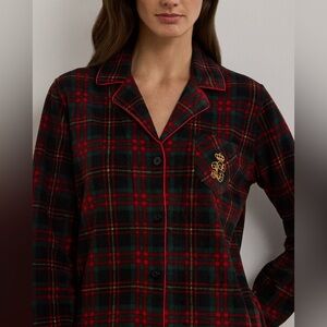 Ralph Lauren Red and Green Plaid Top